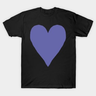 Very Peri Periwinkle Blue Heart Color of the Year 2022 T-Shirt